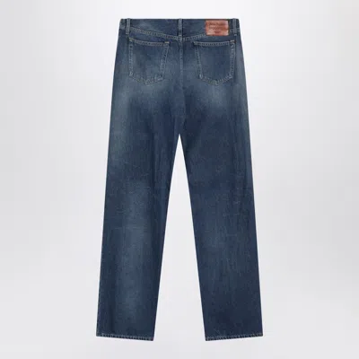 Acne Studios Denim Trousers Five-pocket Design In Blue