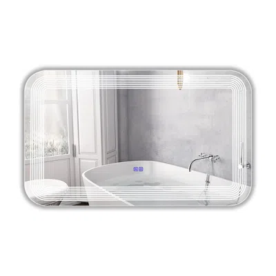 Chloelighting Chloe Lighting- Luminosity Back Lit Rectangular Touchscreen Led Mirror 3 Color Temperatures 3000k-60