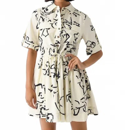 Hunter Peyton Mini Dress In Onyx Amaryllis In Multi