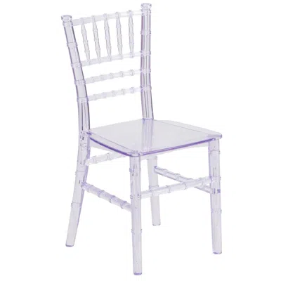 Flash Furniture Child's Crystal Resin Party And Event Chiavari Chair For & Residential Use In Purple