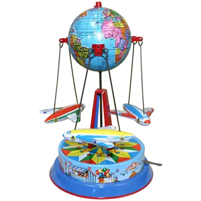 Merg German Collectible Tin Toy - Carousel With Planes