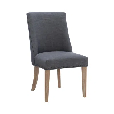 Powell Adler Dining Chair Natural Grey Set Of Two In Gray