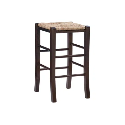 Linon Gianna Backless Counter Stool Walnut Set Of 2 In Brown