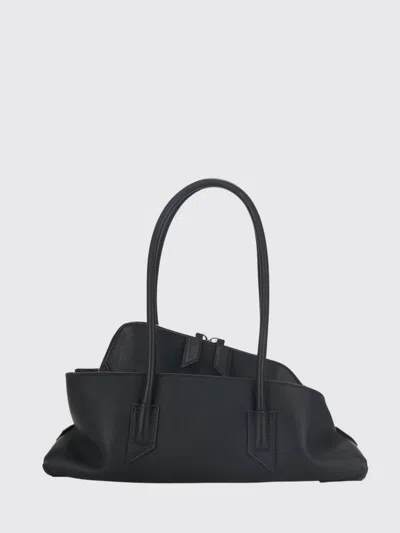 Attico Small La Passeggiata Leather Bag In Black