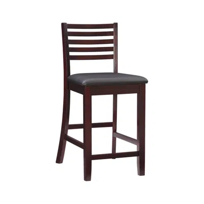 Linon Triena 24 In Ladder Counter Stool In Multi