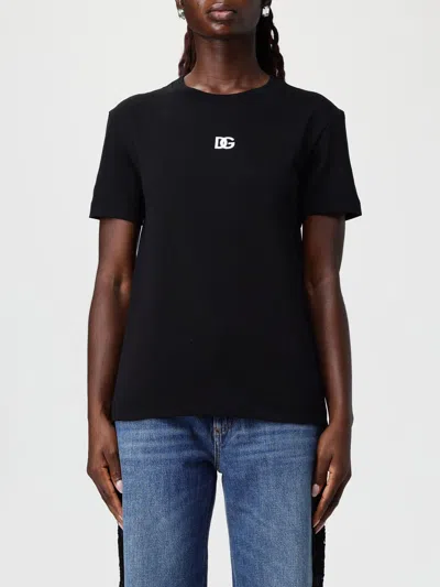 Dolce & Gabbana T Shirt In Jersey Di Cotone In Black