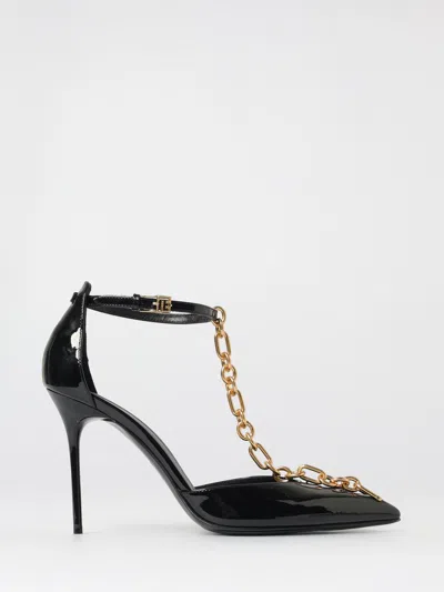 Balmain Leather Pumps In Black
