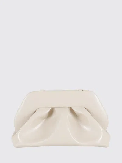 Themoirè Shell-colored Tia Bag With Adjustable Strap In White