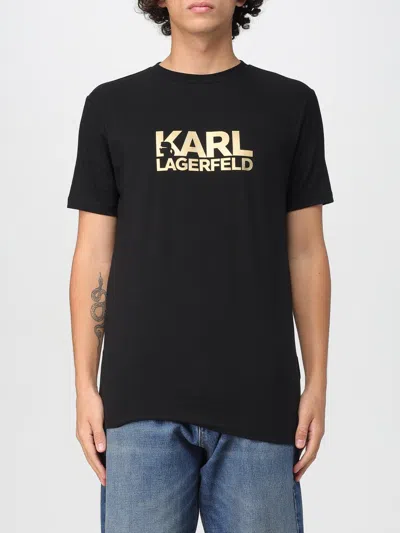 Karl Lagerfeld T-shirt  Men Color Gold In Black