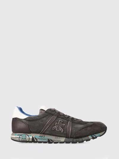Premiata Lucy 7768 Paneled-suede Sneakers In Multi