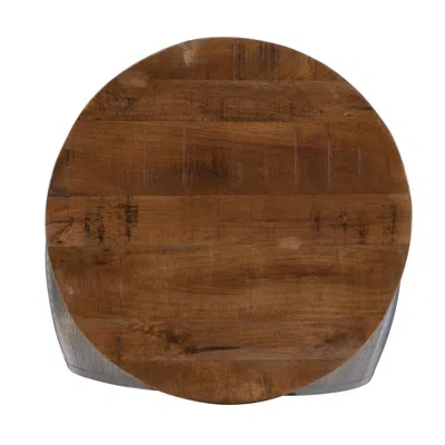 Powell Royce Silver Drum W/ Storage In Brown