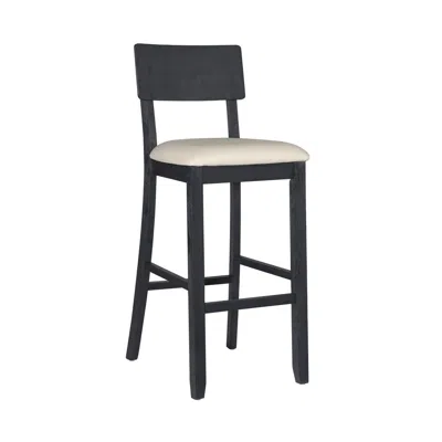 Linon Jorissen Barstool Dark Charcoal In Multi