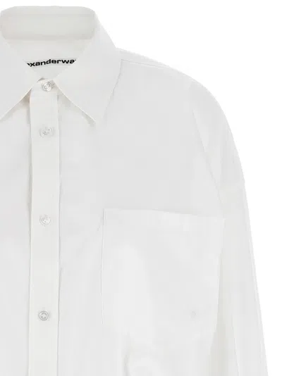 Alexander Wang Pre-styled Mini Shirt Dress In White