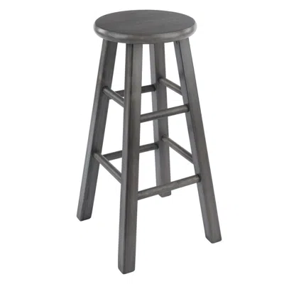 Winsome Wood Ivy Counter Stool 24", Rustic Gray Finish