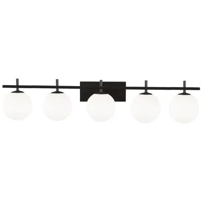 Dainolite Vivaldi 5-light Vanity-light In Black
