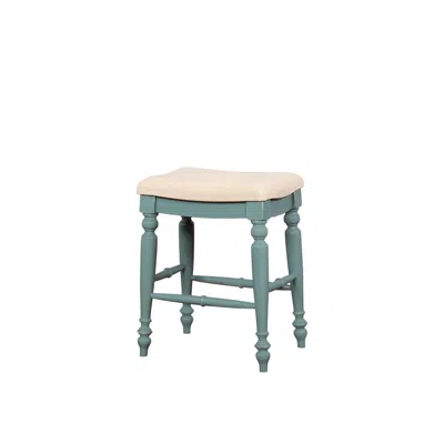 Linon Marino Blue Backless Counter Stool In Blue