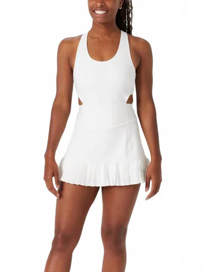 Fp Movement Back It Up Skortsie Dress In White In Animal Print