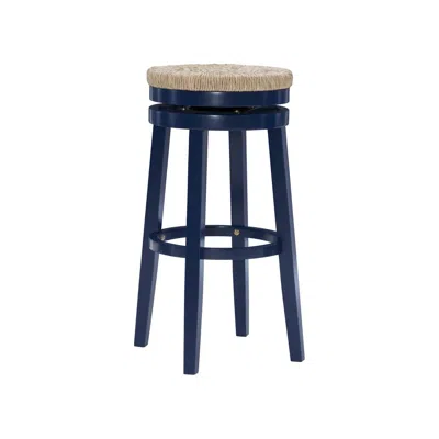 Powell Morgan Barstool Navy Blue In Blue