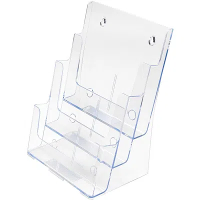 Deflecto Multi-compartment Docuholder - 3 Compartment(s) - 3 Tier(s) - 12.6" Height X 9.5" Width X 6 In Transparent