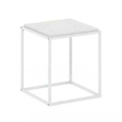 Furinno Moretti Modern Lifestyle Stackable Shelf, 1-tier, Solid White/white In White