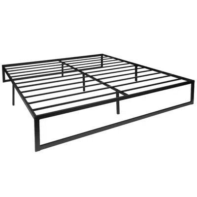 Flash Furniture 14 In Metal Platform Bed Frame - (king) In Black