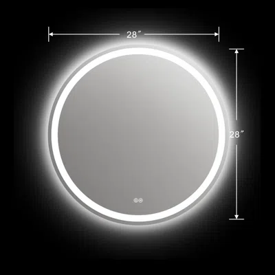 Chloelighting Speculo Back Lit Led Mirror 6000k Daylight White 28" Wide