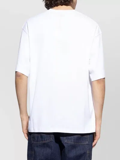 Jacquemus Crew Neck Short Sleeve Fitted T-shirt In White
