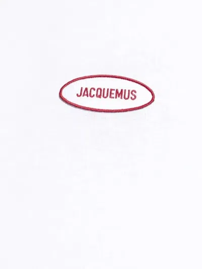 Jacquemus Crew Neck Short Sleeve Fitted T-shirt In White