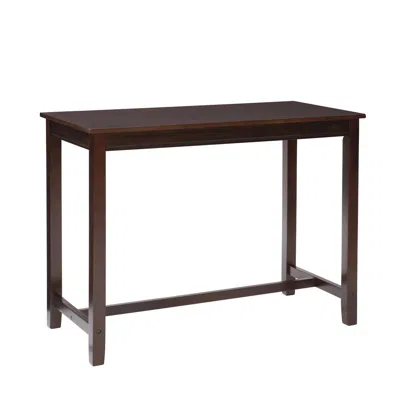 Linon Claridge Bar Pub Table Brown In Brown