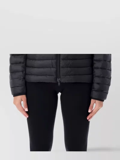 The North Face Quilted Hooded Jacket Long Sleeves In Black