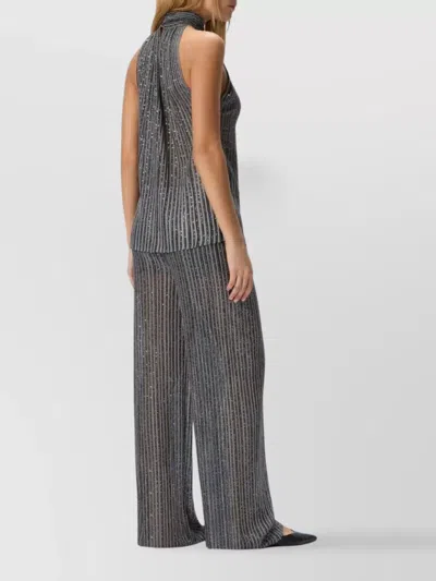 Missoni Lange Hose Mit Elastischem Bund Und Pailletten In Gray