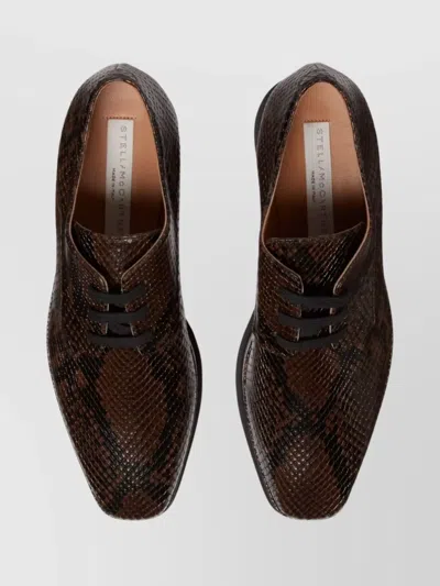 Stella Mccartney Sneakelyse Sneakers In Python Print Polyuretan In Brown