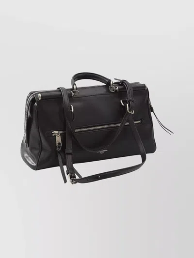 Dolce & Gabbana Calf Leather Shoulder Bag Vittoria Model In Black