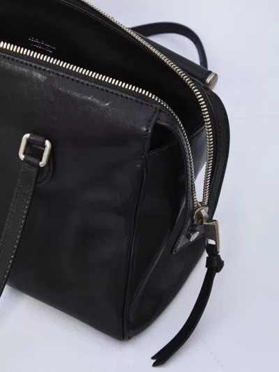 Dolce & Gabbana Calf Leather Shoulder Bag Vittoria Model In Black