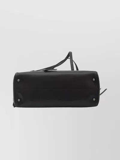 Dolce & Gabbana Calf Leather Shoulder Bag Vittoria Model In Black