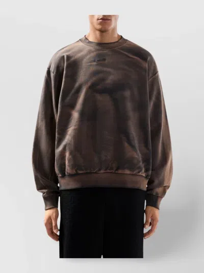 Gcds Solarized Crewneck Tie-dye Design In Brown