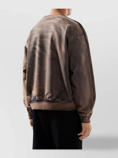 Gcds Solarized Crewneck Tie-dye Design In Brown