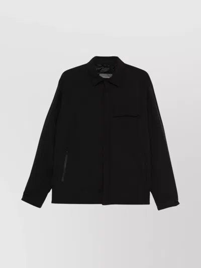Herno Casual Long Sleeve Shirt Jacket In Black