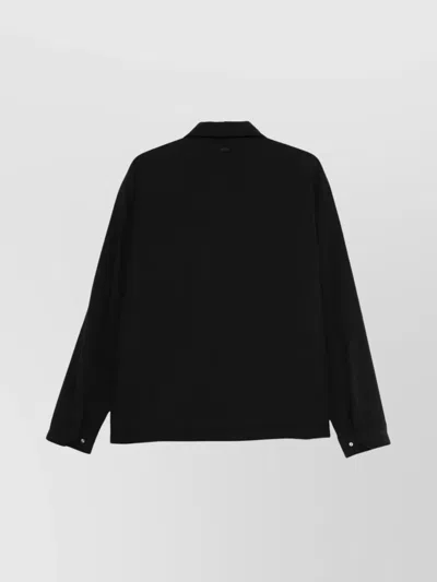 Herno Casual Long Sleeve Shirt Jacket In Black