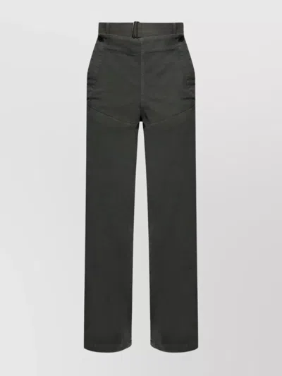 Dries Van Noten Mens Dark Grey Pennine Wide-leg Cotton Trousers In Black