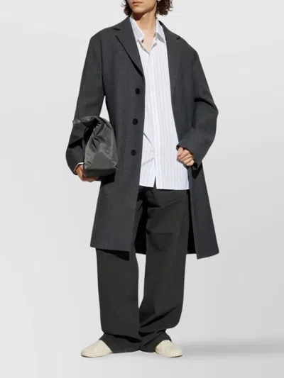 Dries Van Noten Mens Dark Grey Pennine Wide-leg Cotton Trousers In Black