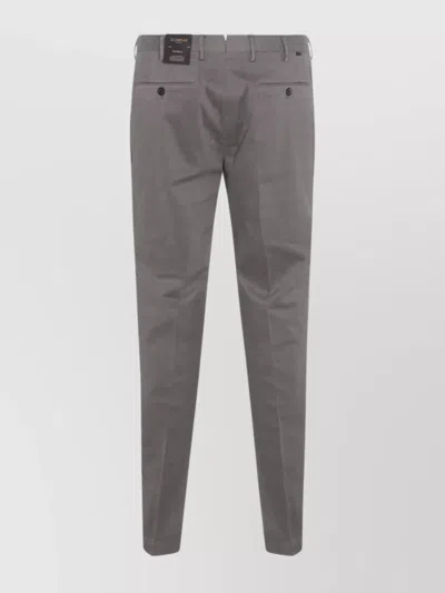 Incotex Relaxed Fit Trousers Featuring Pockets In Gray
