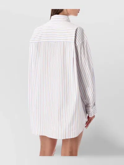 Remain Birger Christensen Relaxed Fit Striped Cotton Shirt In Multi