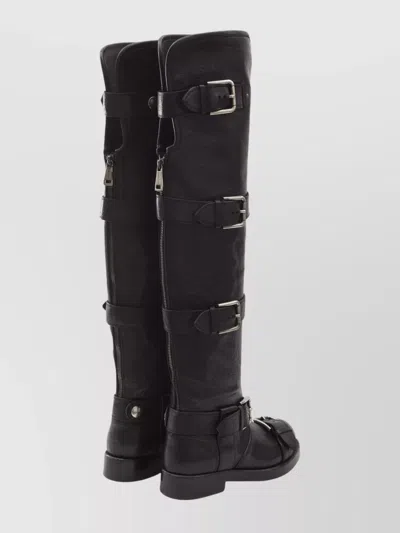 Dolce & Gabbana Saint Laurent Havana Havana Transparent Acetate Glasses In Black