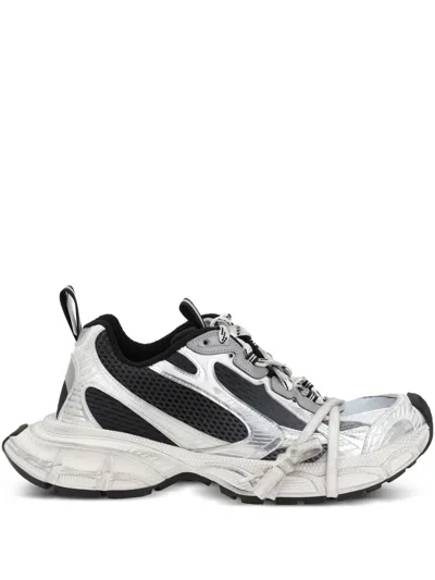 Balenciaga Multicolor Mesh And Rubber 3xl Gradient Sneakers In Gray