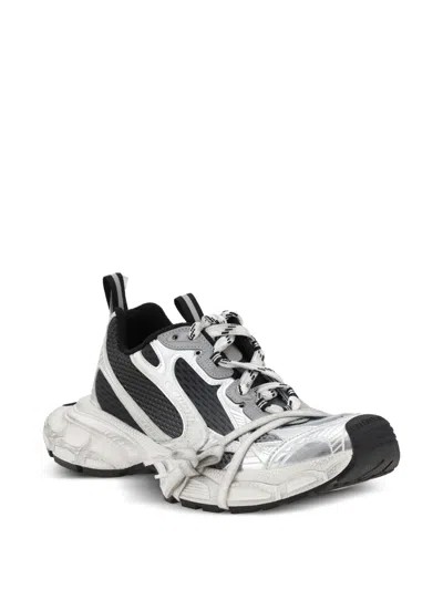 Balenciaga Multicolor Mesh And Rubber 3xl Gradient Sneakers In Gray