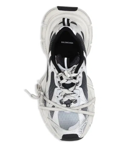 Balenciaga Multicolor Mesh And Rubber 3xl Gradient Sneakers In Gray