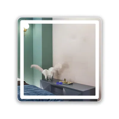 Chloelighting Luminosity Back Lit Rectangular Touchscreen Led Mirror 3 Color Temperatures 3000k-6000k 30" Wide