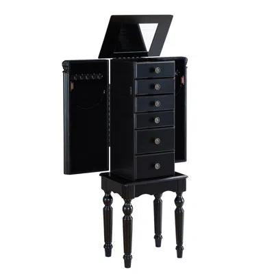 Powell Ebony Jewelry Armoire In Black