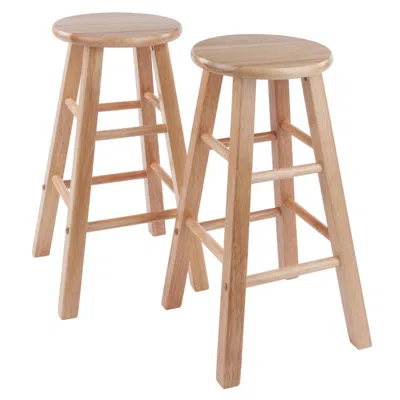 Winsome Wood Element Counter Stools, 2-pc Set, Natural